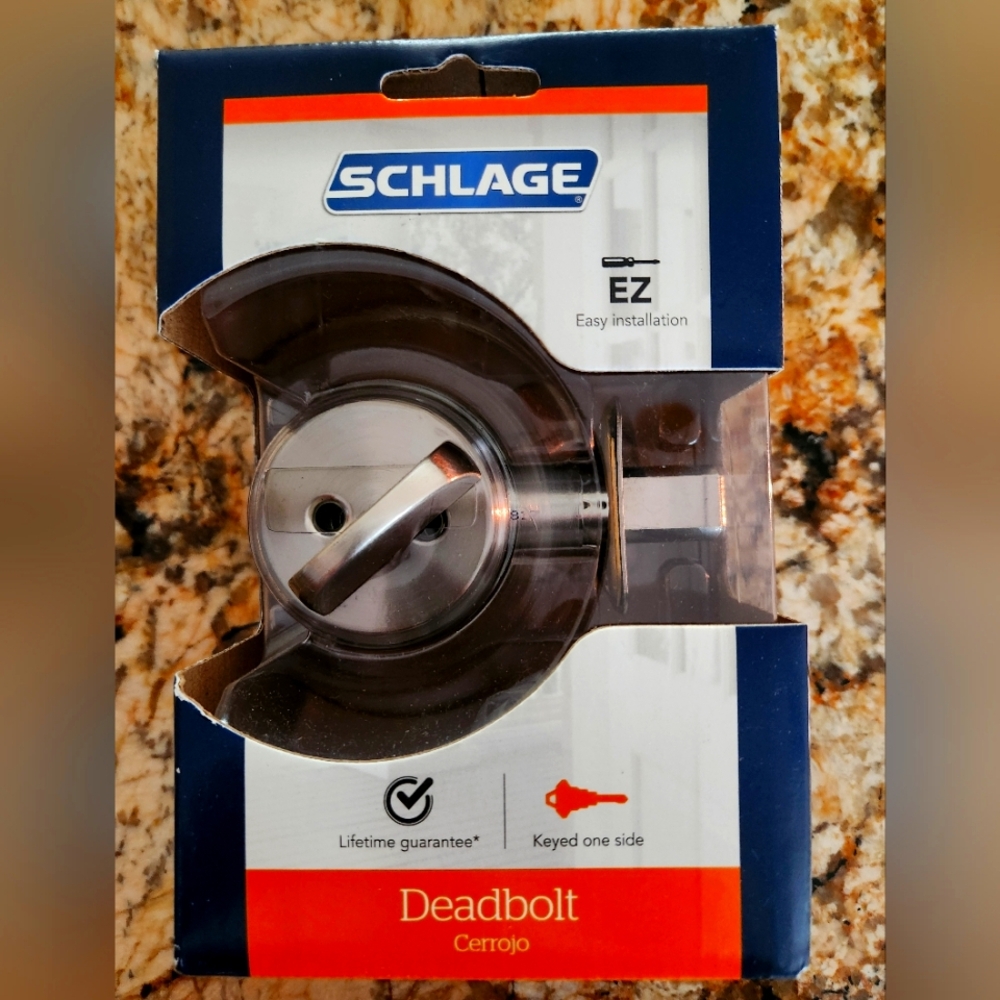 Silver Deadbolt Lock